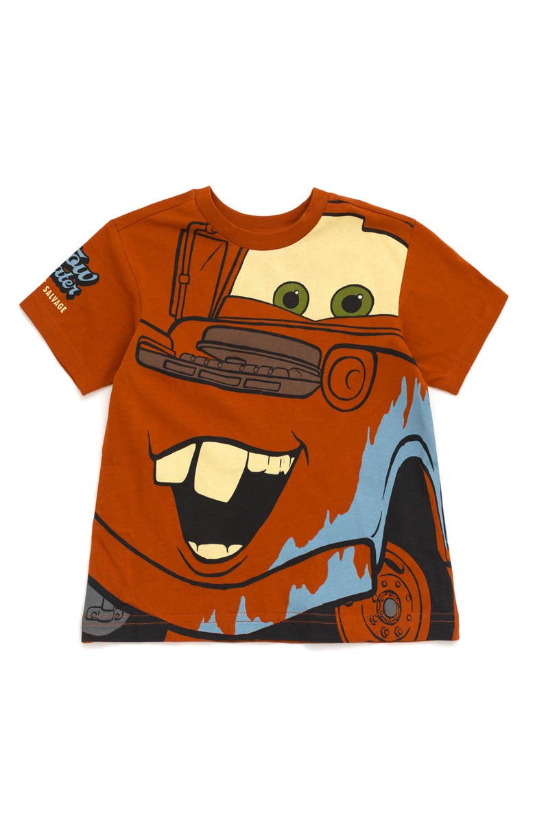 Disney Cars Cosplay Short Sleeve T-Shirt, Main, color, Tow Mater Rust