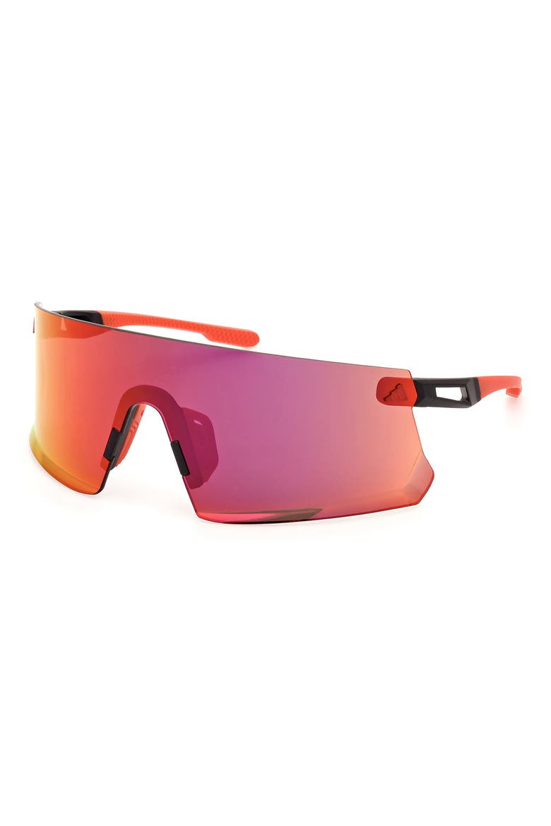 Shield Sunglasses, Alternate, color, MATTE BLACK / ROVIEX MIRROR