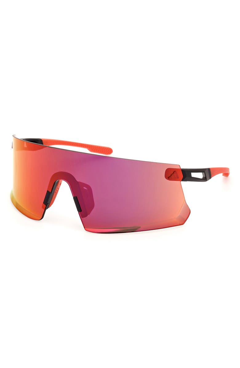 adidas Shield Sunglasses, Alternate, color, Matte Black / Roviex Mirror