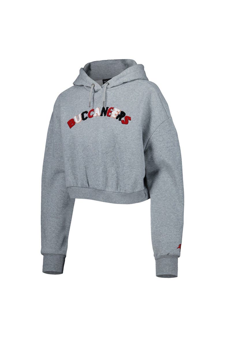 Women's The Wild Collective Gray Tampa Bay Buccaneers Cropped Pullover Hoodie, Alternate, color, Gray