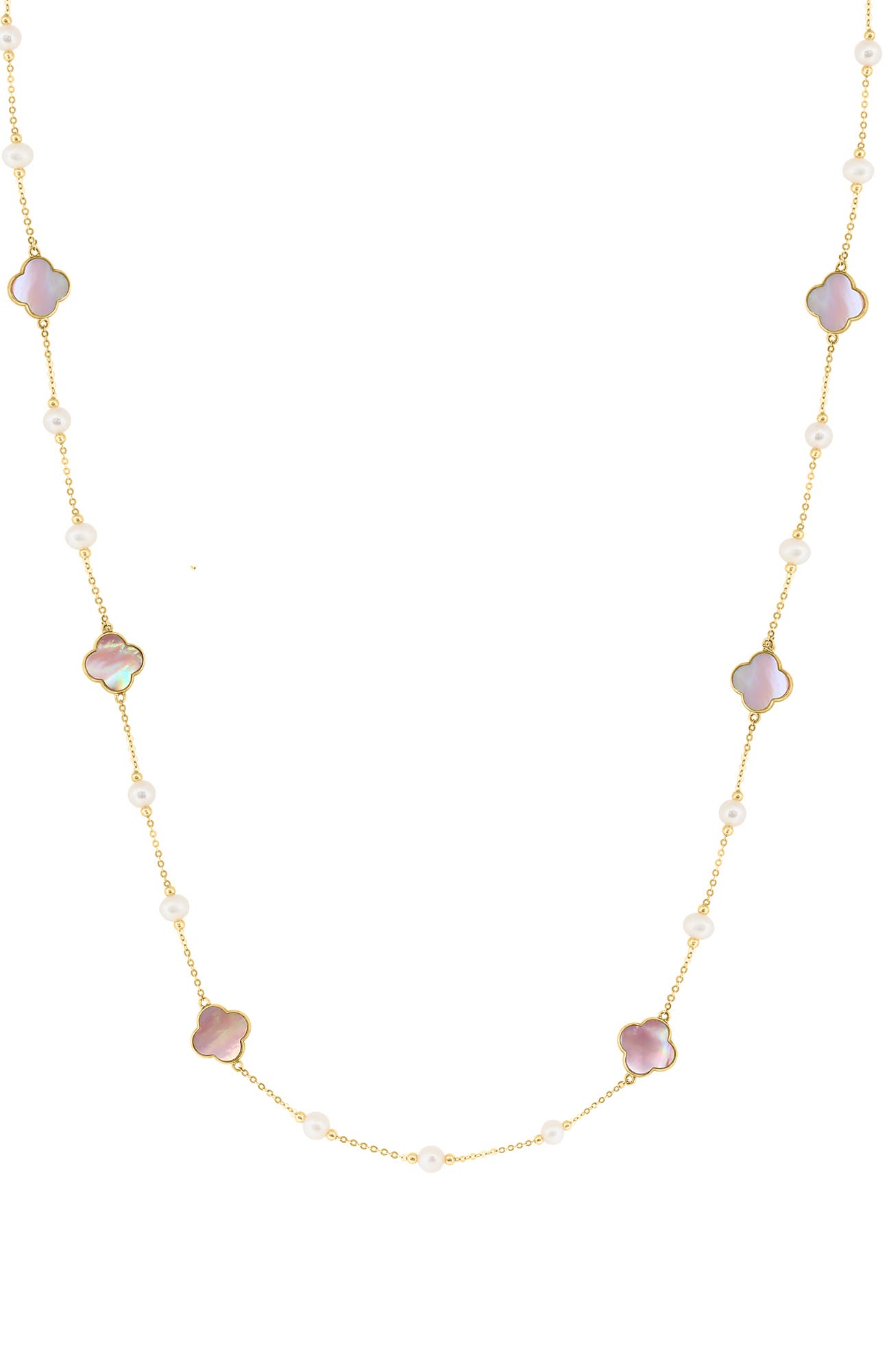 selected Hematite and FW Blush Pearl