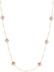 EFFY 14K Yellow Gold ,Fresh Water Pearl,Mother of Pearl Necklace