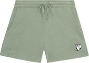 Dalix Womens Heartly Ghost Midweight Washed Fleece Shorts
