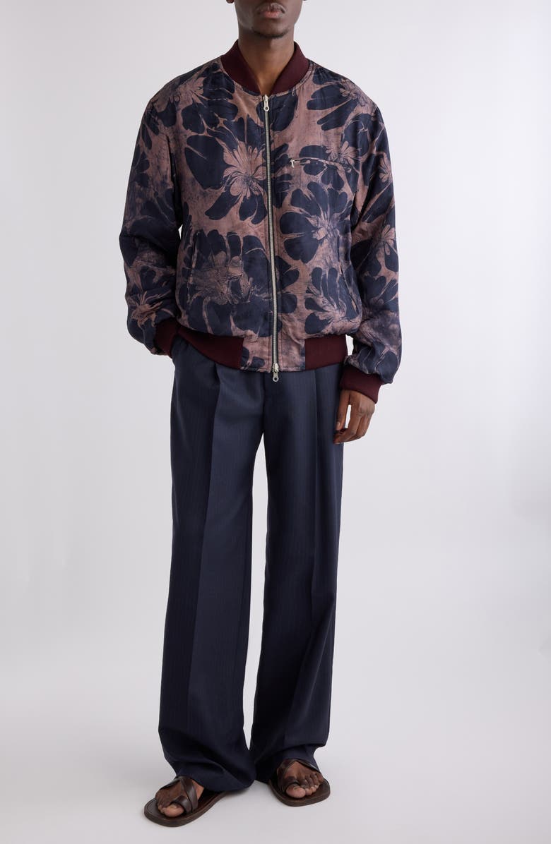 Dries Van Noten Volker Reversible Bomber Jacket, Alternate, color, 
