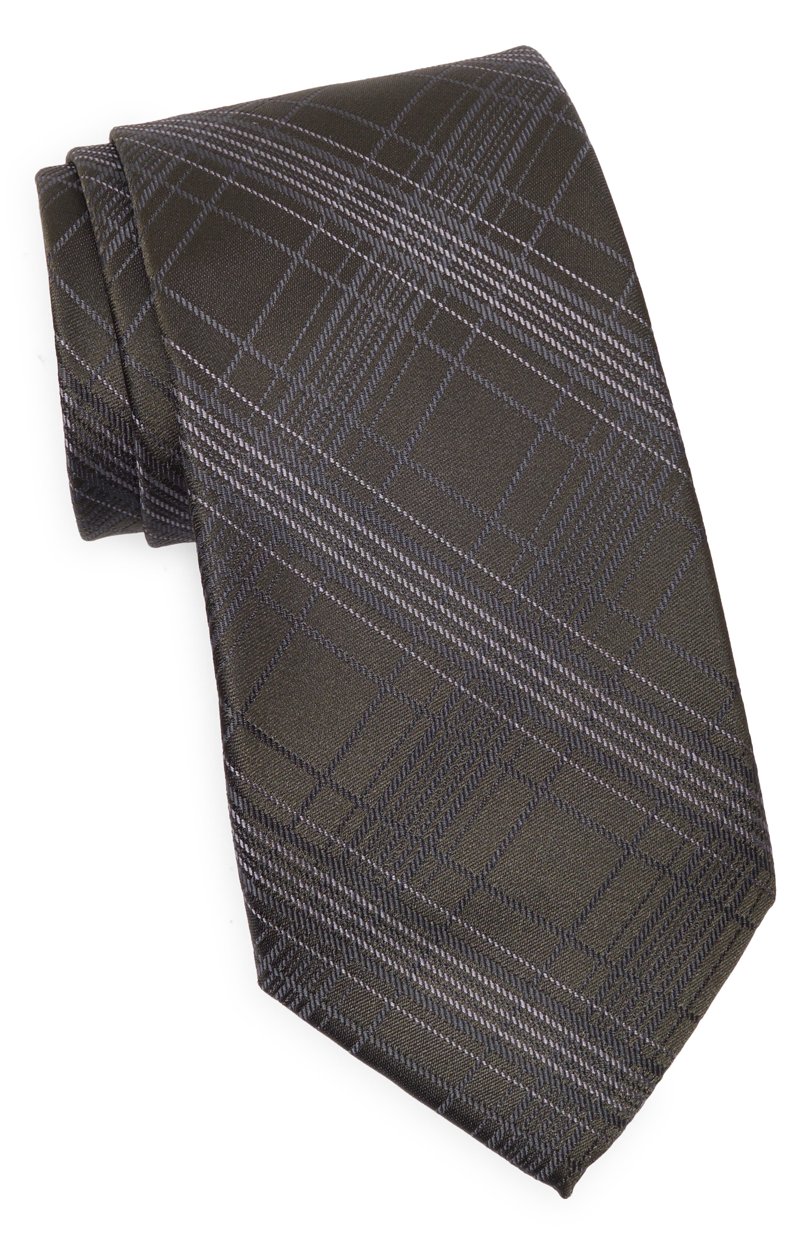 Calvin Klein Jayden Plaid Print Tie