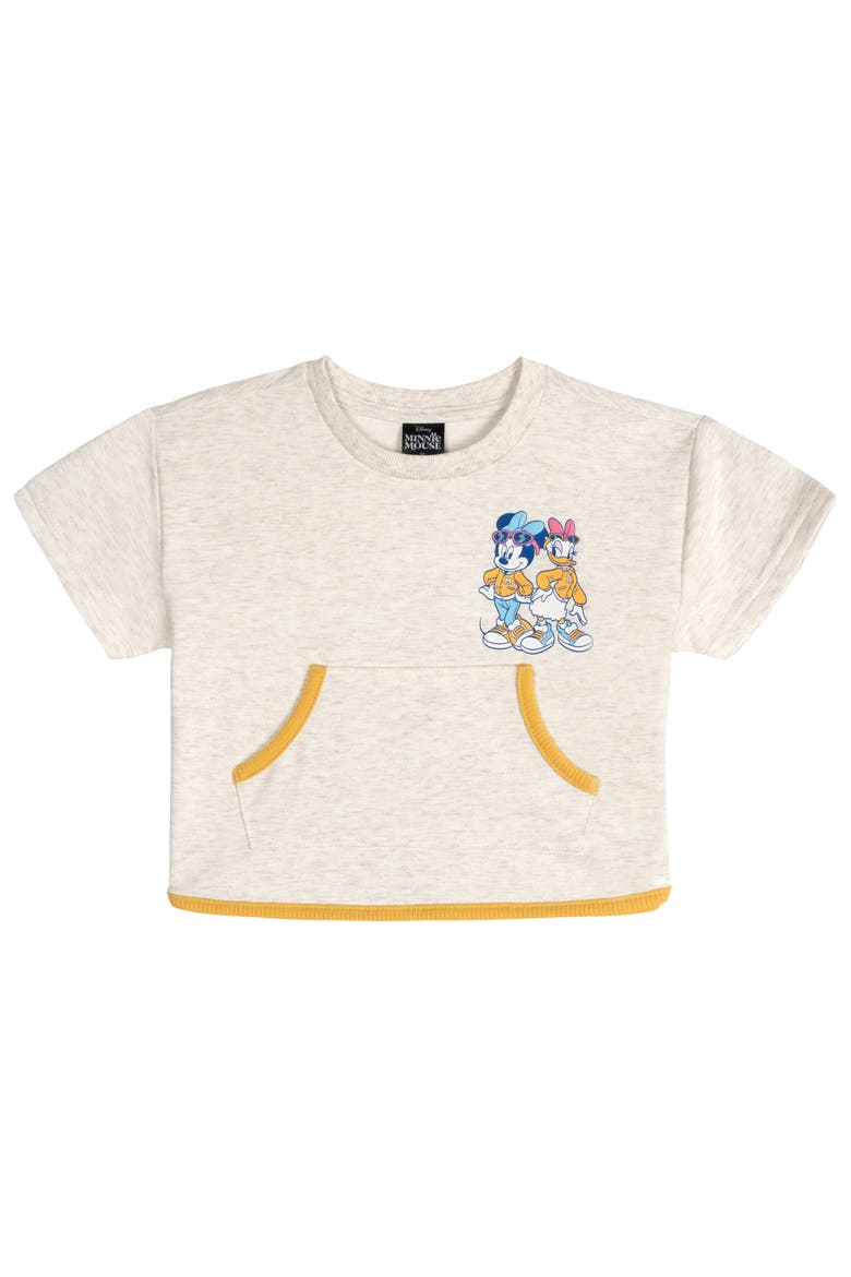 Minnie Mouse Varsity 2-Piece Tee and Pants Set, Alternate, color, Oatmeal Minnie Daisy