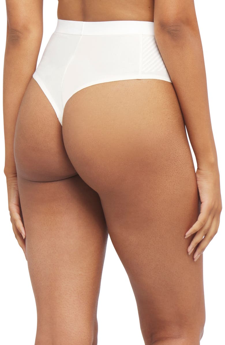 SPANX<sup>®</sup> SPANXshape<sup>™</sup> Invisible Cotton Blend Thong, Alternate, color, Powder