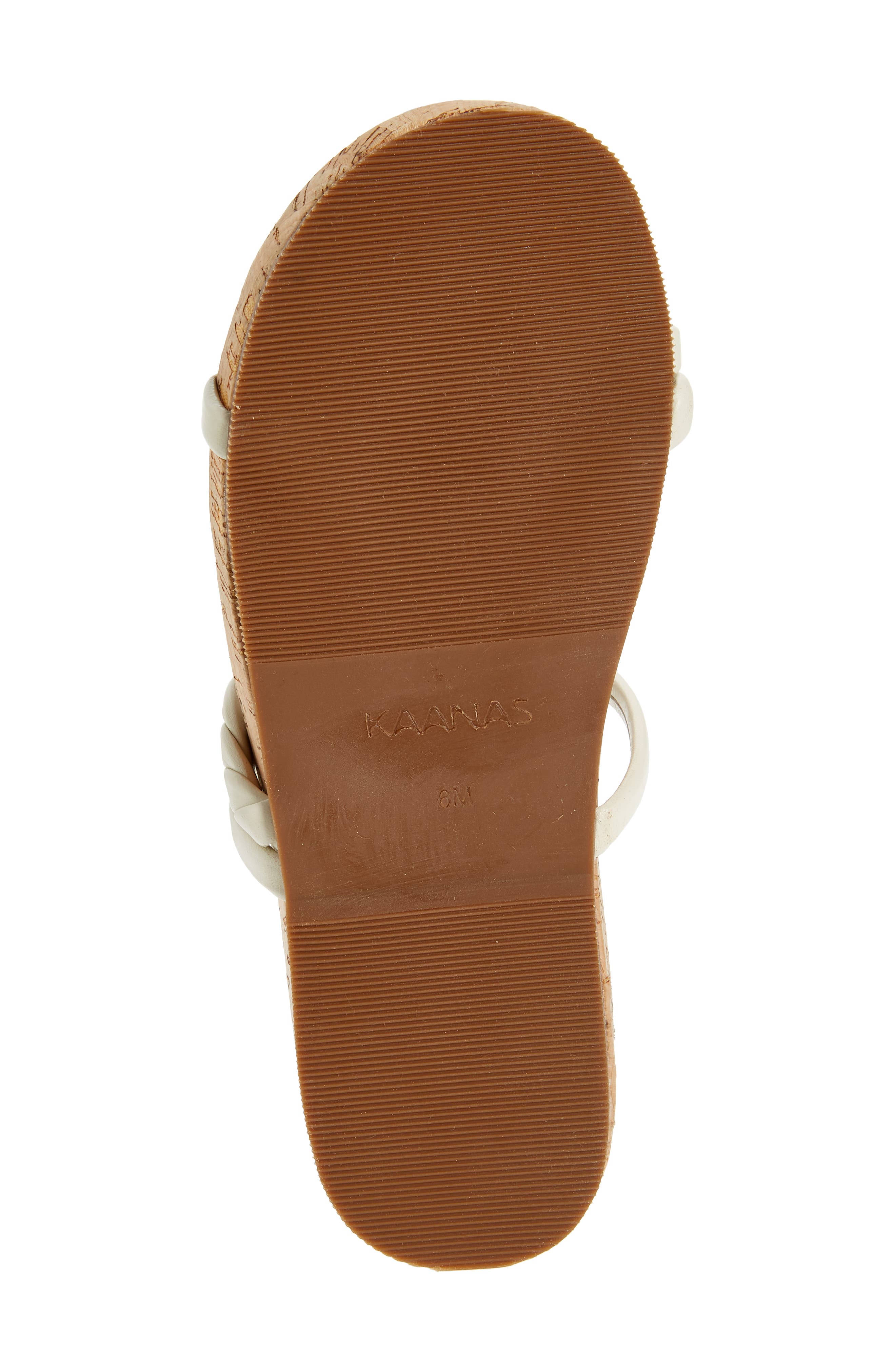 Kaanas Ceiba Cork Sandal, Alternate, color, Ivory