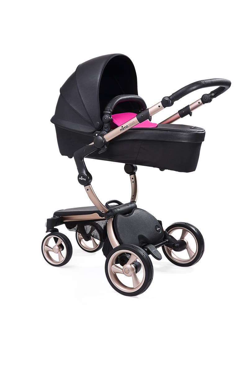 mima Xari Rose Gold Chassis Stroller with Reversible Reclining Seat & Carrycot, Alternate, color, 