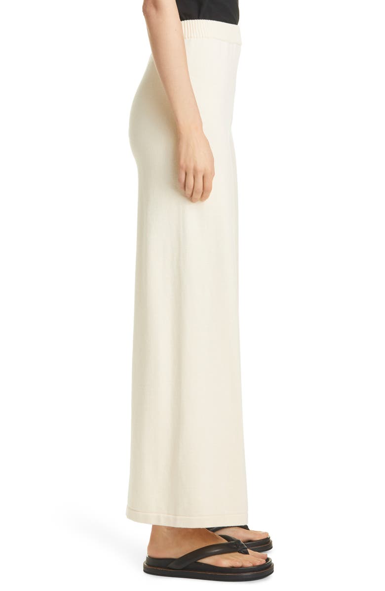 STAUD Mitchell Wide Leg Cotton & Wool Blend Knit Pants, Alternate, color, 