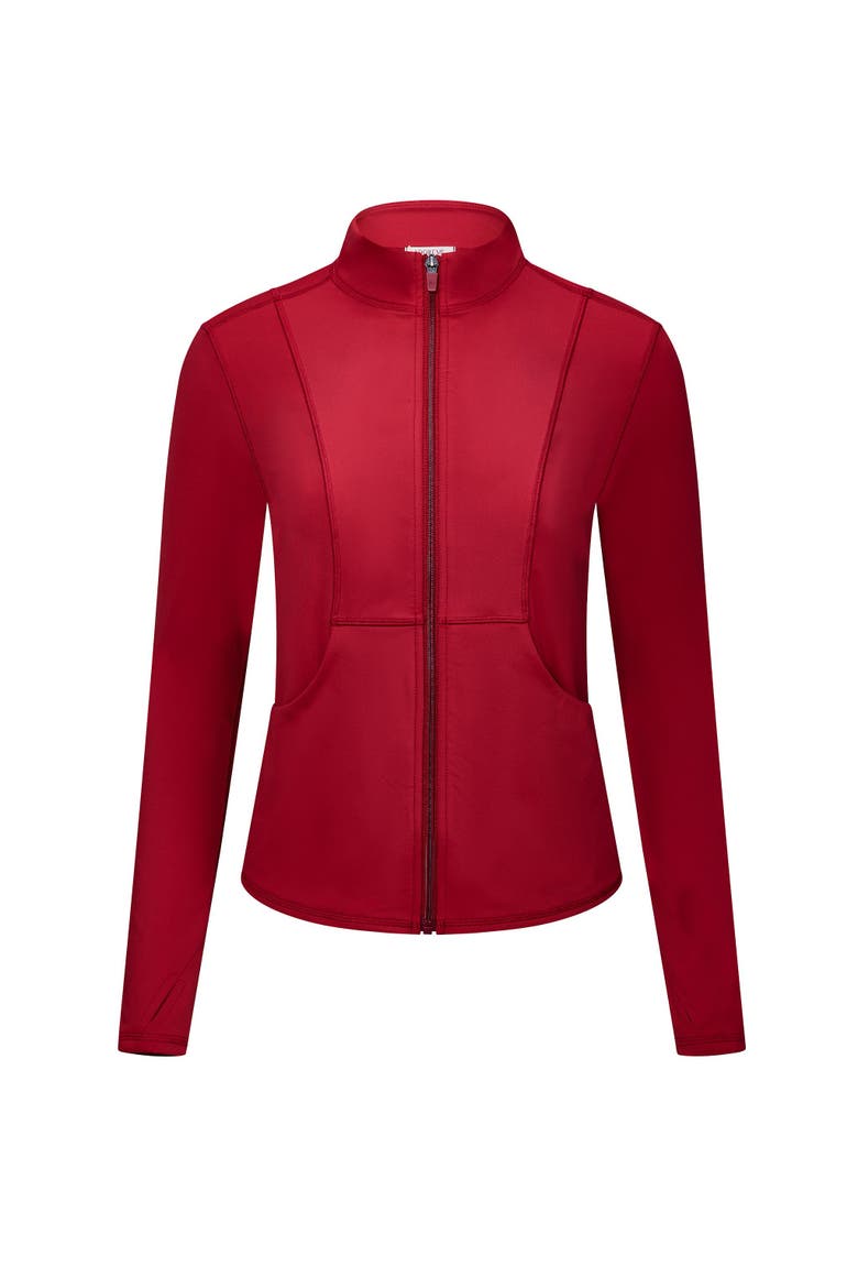 Aura Active Jacket, Alternate, color, Dark red