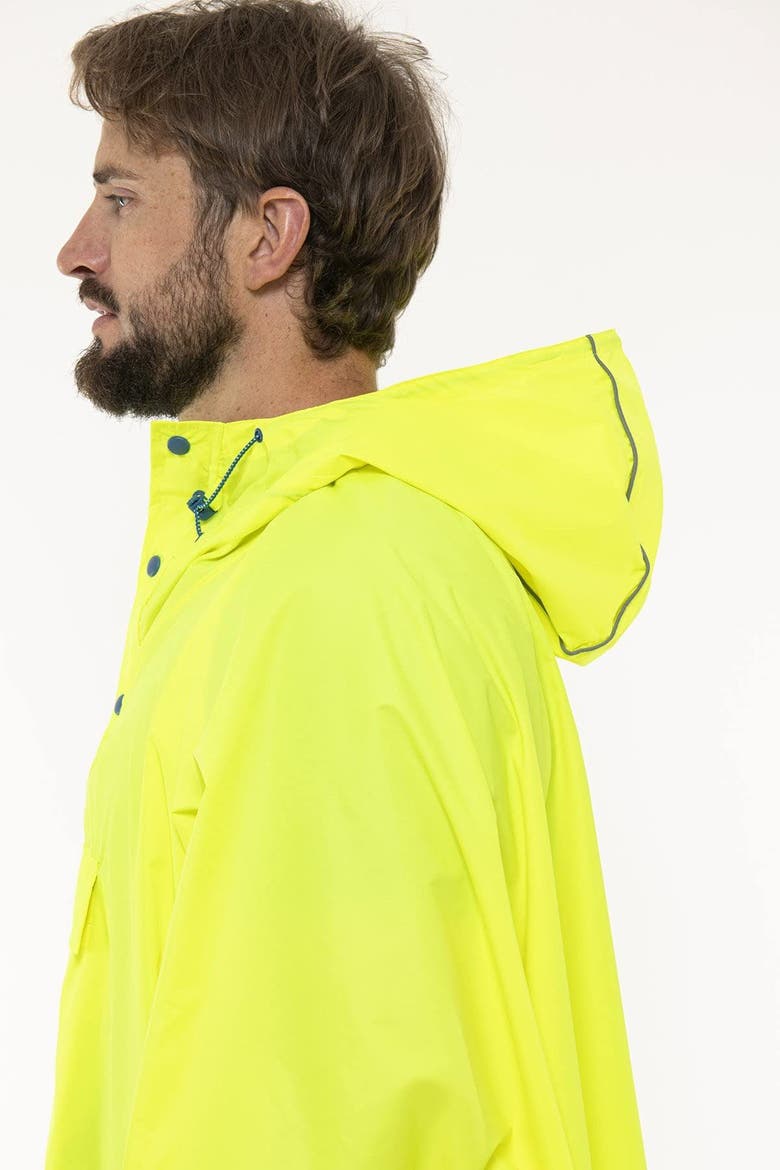 Packable Waterproof Poncho, Alternate, color, Neon Yellow