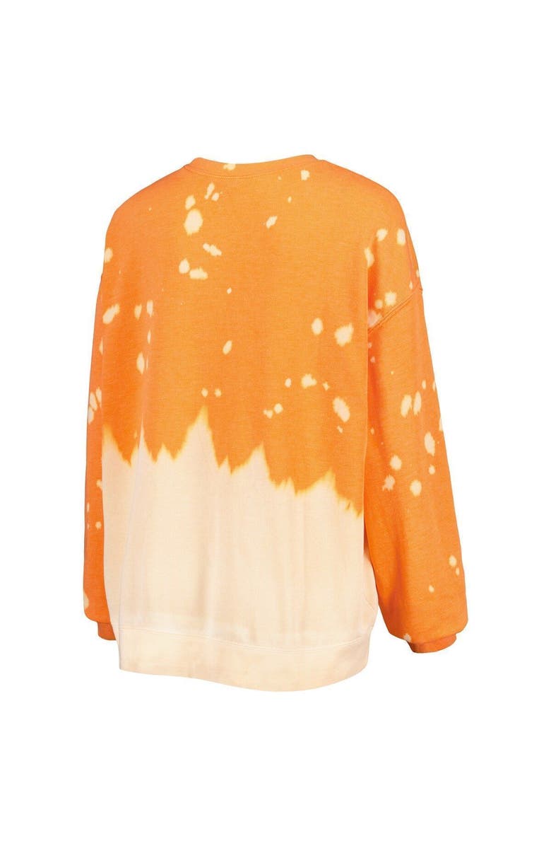 GAMEDAY COUTURE Women's Gameday Couture Orange Oklahoma State Cowboys Twice As Nice Faded Dip-Dye Pullover Long Sleeve Top, Alternate, color, 