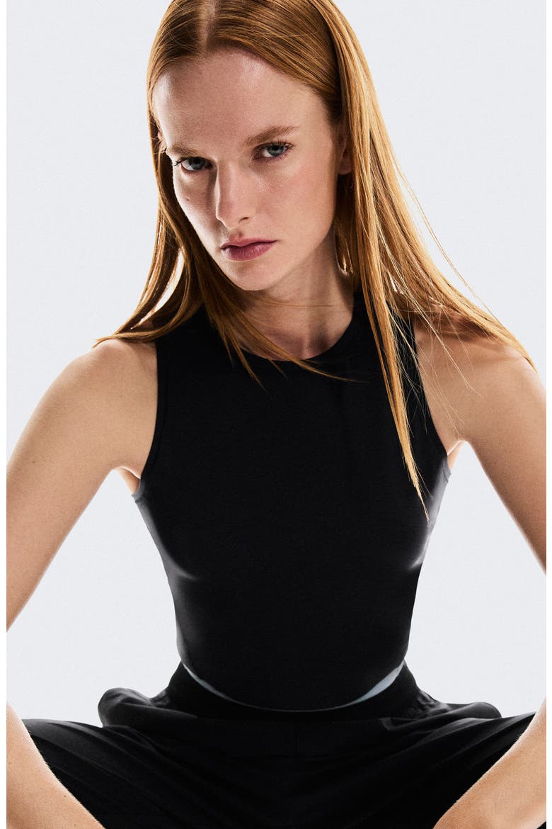 Studio Crop Tank, Alternate, color, BLACK