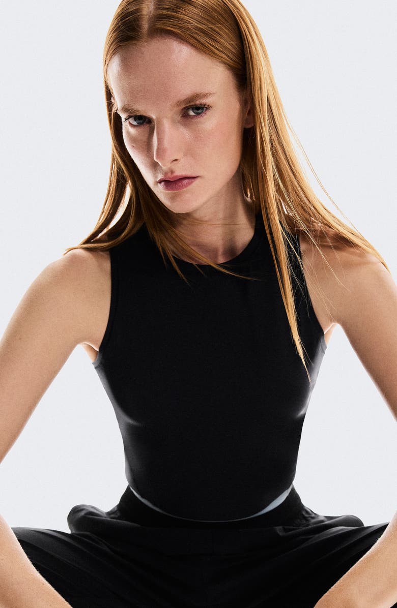 On Studio Crop Tank, Alternate, color, Black