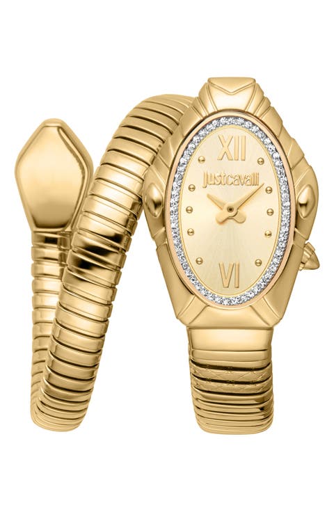 Snake Bracelet Strap Watch, 25mm x 39mm