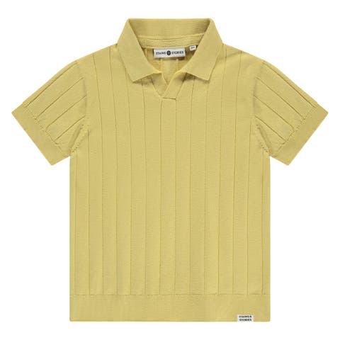 Ribbed Short Sleeve Polo (Toddler, Little Kid & Big Kid)