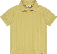 Stains and Stories by Babyface Ribbed Short Sleeve Polo