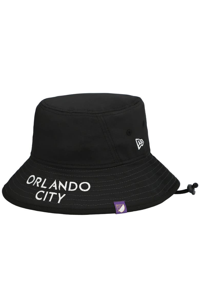 New Era Men's New Era Black Orlando City SC Kick-Off Packable Bucket Hat, Main, color, 