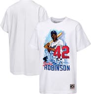 Mitchell & Ness Youth Mitchell & Ness Jackie Robinson White Los Angeles Dodgers Legacy T-Shirt