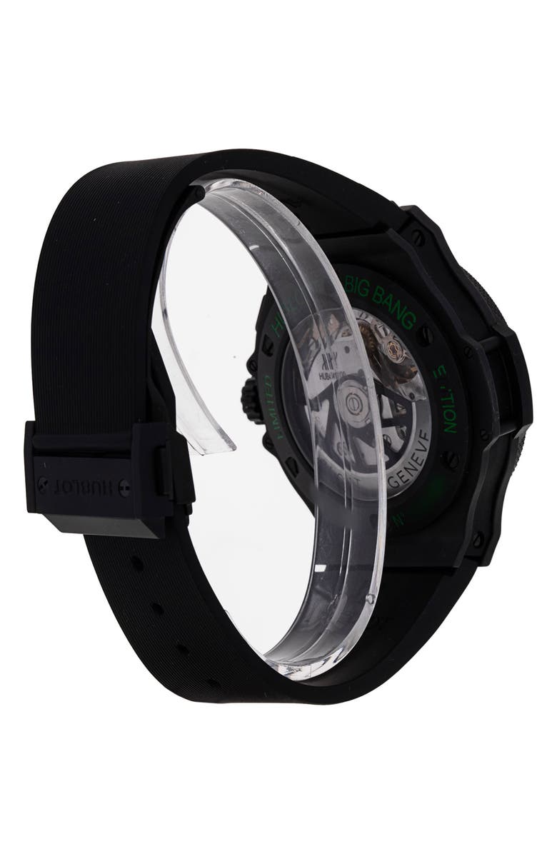 Watchfinder & Co. Hublot Preowned Big Bang Chronograph Rubber Strap Watch, 44mm, Alternate, color, 