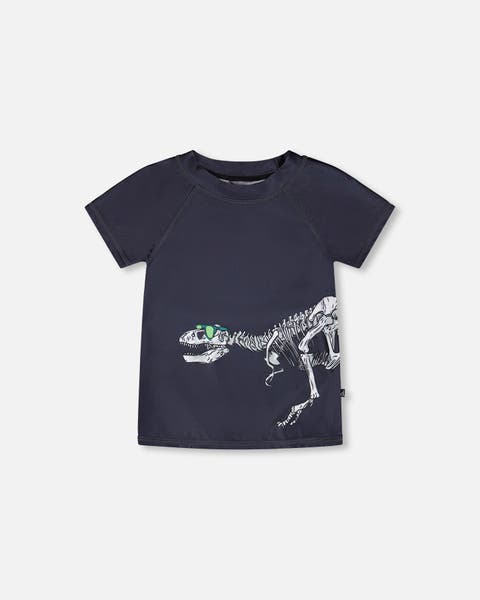 Short Sleeve Graphic Dinosaur Rashguard (Toddler, Little Kid & Big Kid)