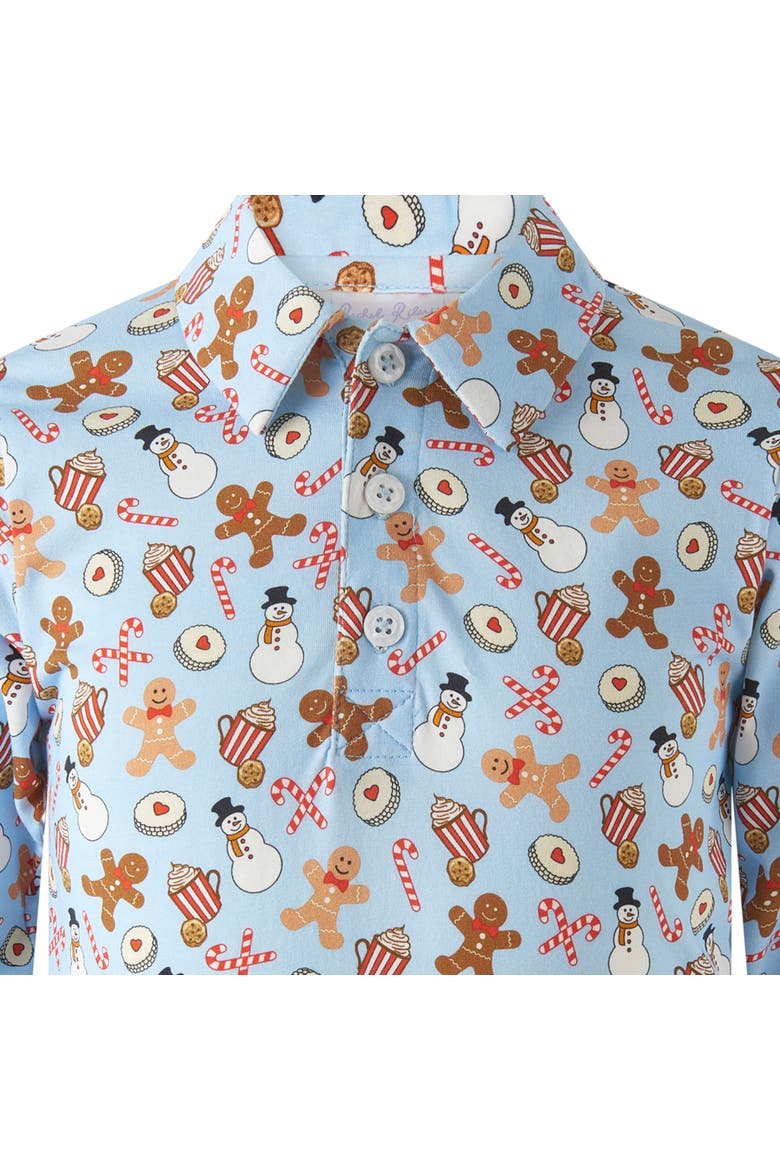Gingerbread Polo, Alternate, color, Blue