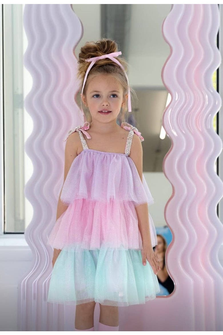 Sparkle Ombre Dress, Alternate, color, Multicolor