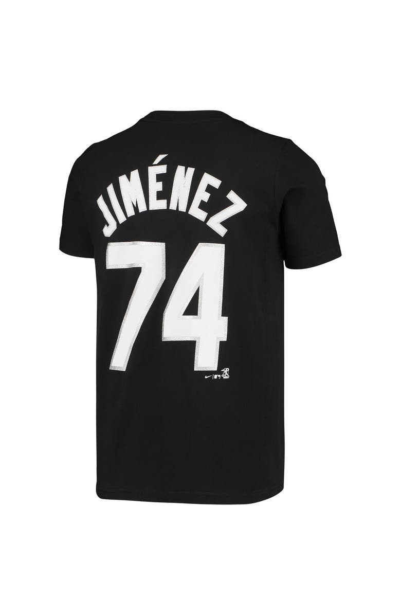 Nike Youth Nike Eloy Jimenez Black Chicago White Sox Player Name & Number T-Shirt, Alternate, color, 