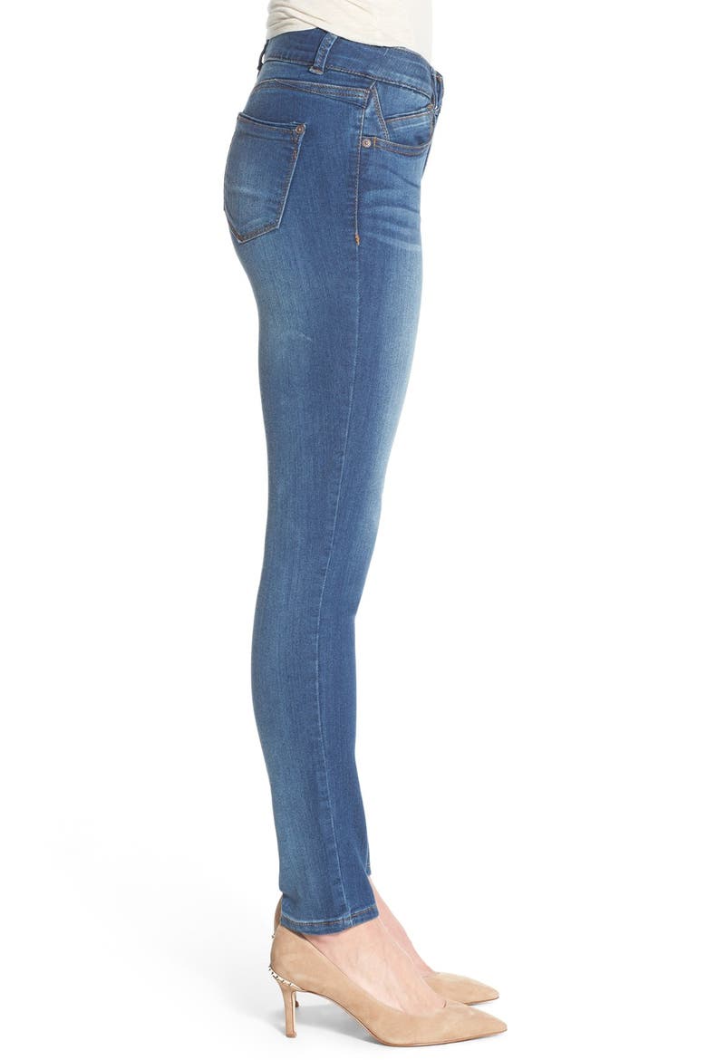 Ab-Solution Stretch Skinny Jeans (Nordstrom Exclusive), Alternate, color, BLUE