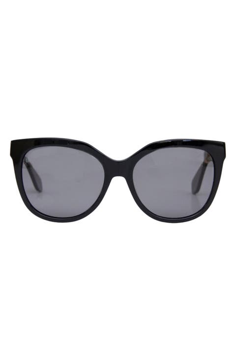 Pikake 55mm Low Bridge Medium Width Polarized Cat Eye Sunglasses