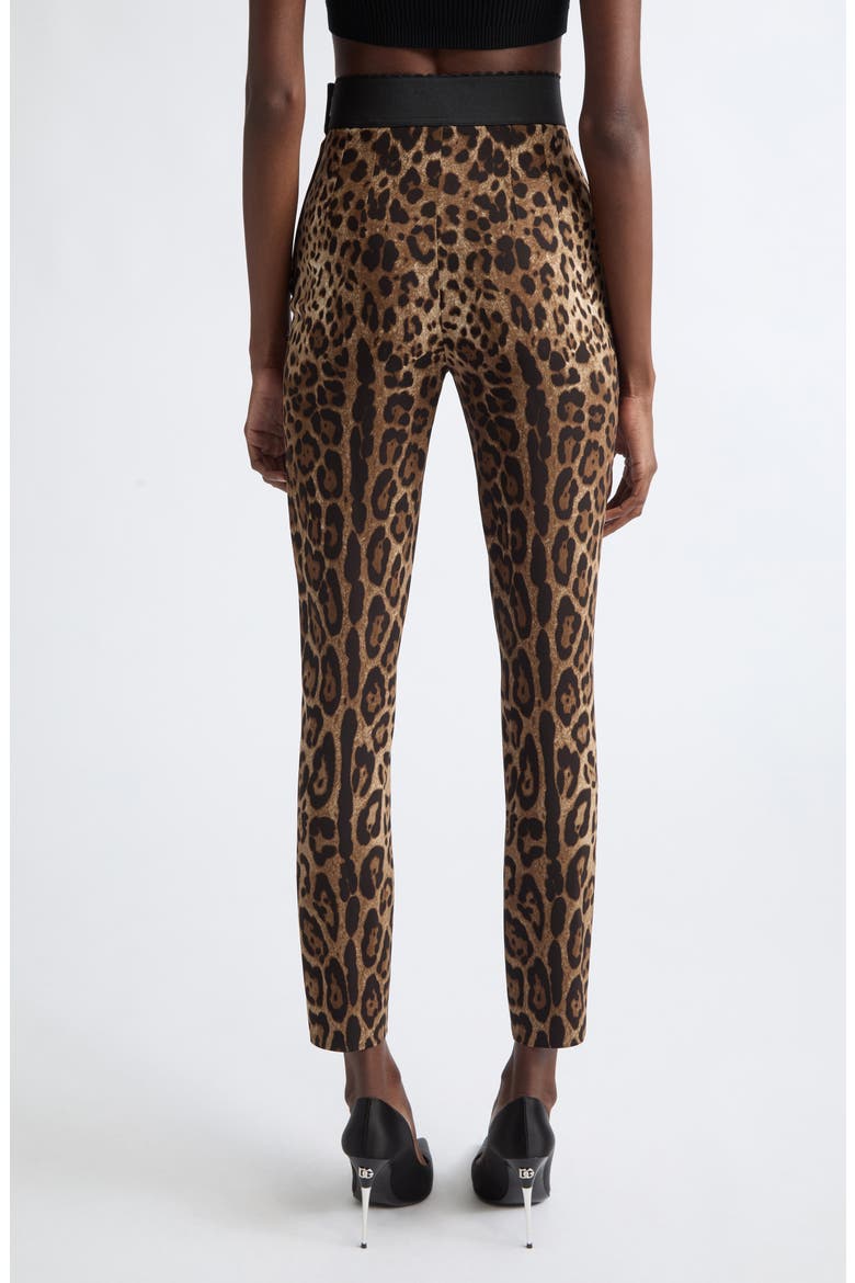 Leopard Print Stretch Cady Leggings, Alternate, color, LEO NEW