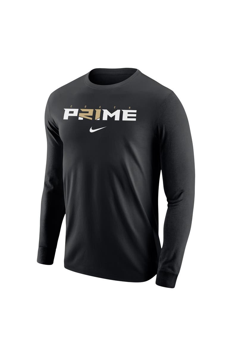 Nike Men's Nike Deion Sanders Black Coach Prime Core Long Sleeve T-Shirt, Alternate, color, 