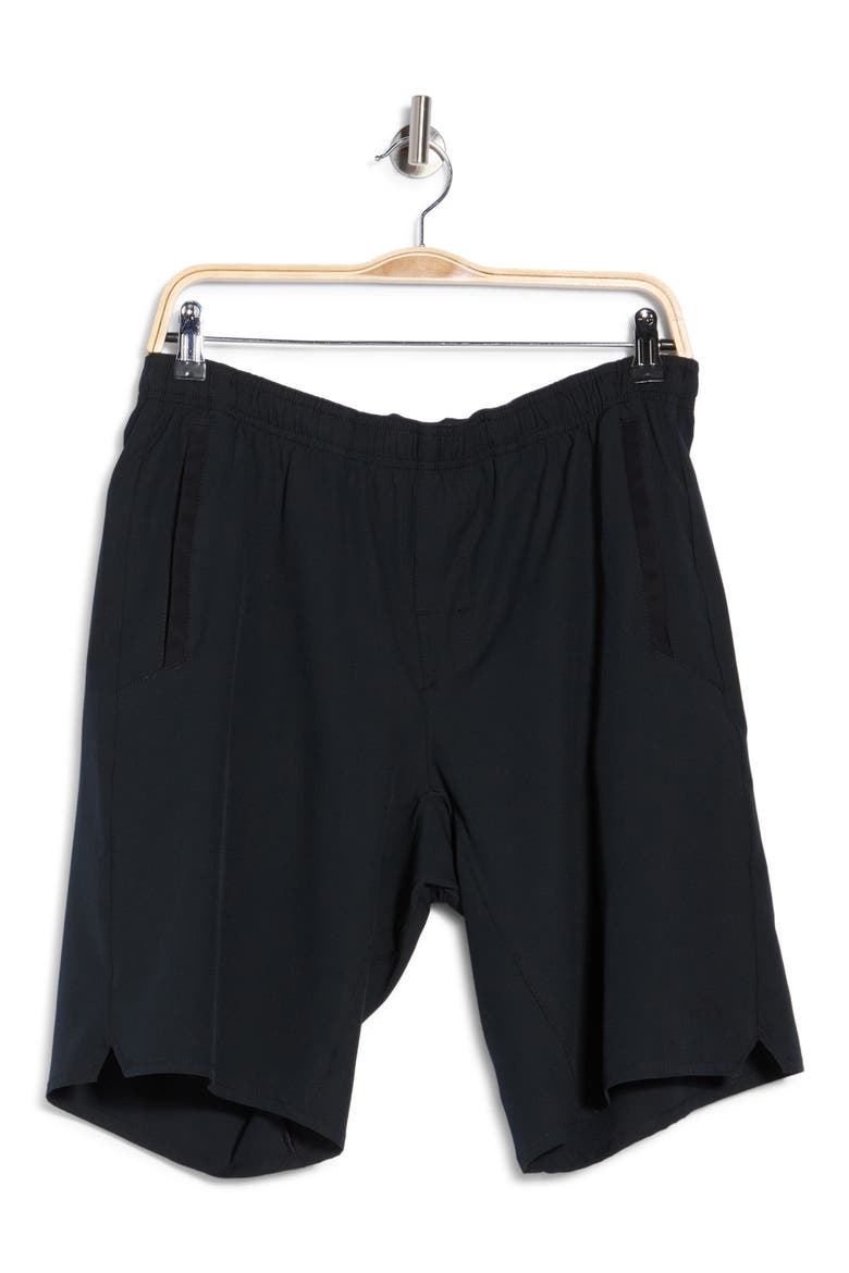 Yogger Long Length Shorts, Main, color, BLACK