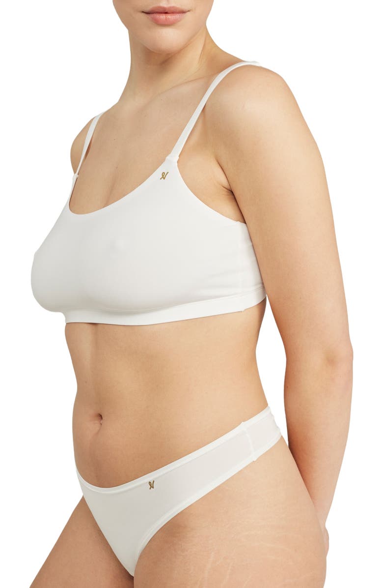 Nudea The Stretch Scoop Neck Bralette, Alternate, color, White