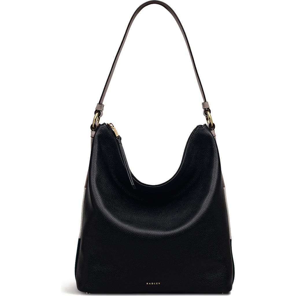Radley Waterloo Way Medium Ziptop Shoulder Bag In Black