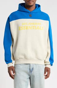 Fear of God Essentials Los Angeles Rams 90s Relaxed Colorblock Hoodie