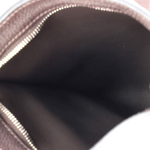 Pre-owned Hermes Hermes Pochenplus Sling Wallet Leather In Brown