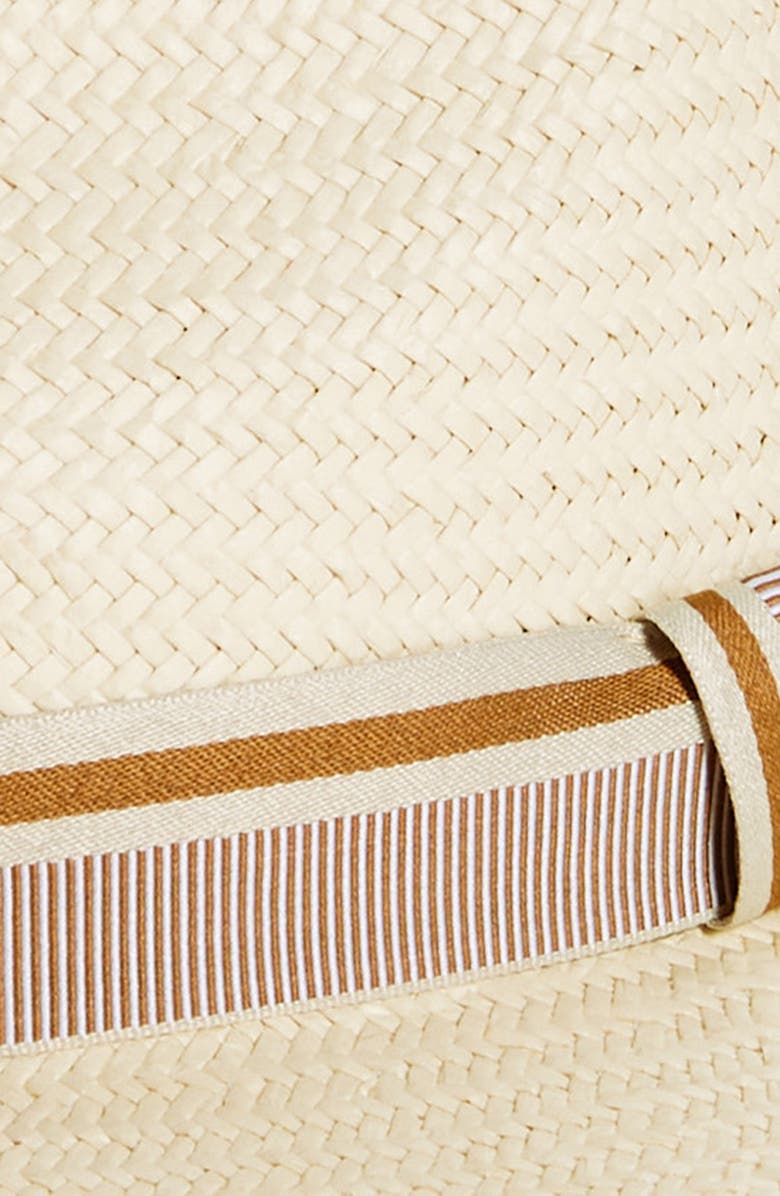 rag & bone Packable Straw Fedora, Alternate, color, Natural