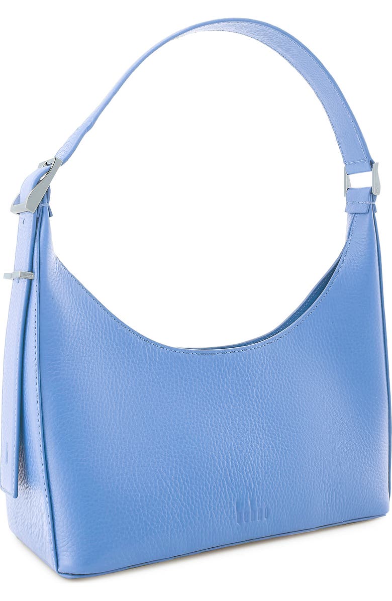 behno Danny Flatiron Pebble Leather Shoulder Bag, Alternate, color, Ocean Blue
