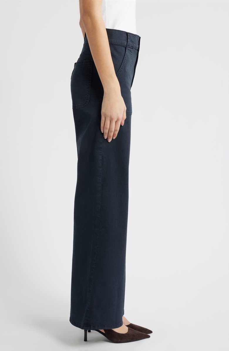 FRAME Modern Pocket High Waist Wide Leg Pants, Alternate, color, Navy
