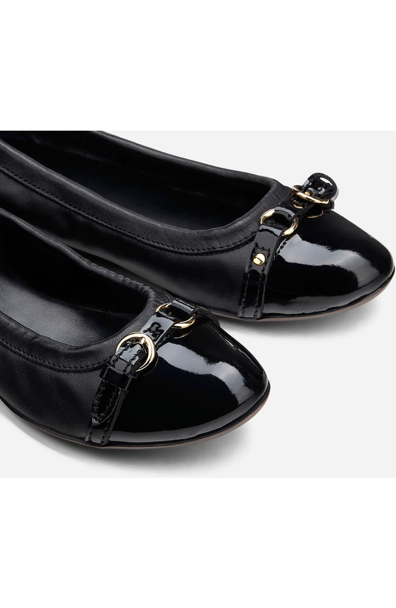 AGL Monika Cap Toe Ballet Flat, Alternate, color, Black