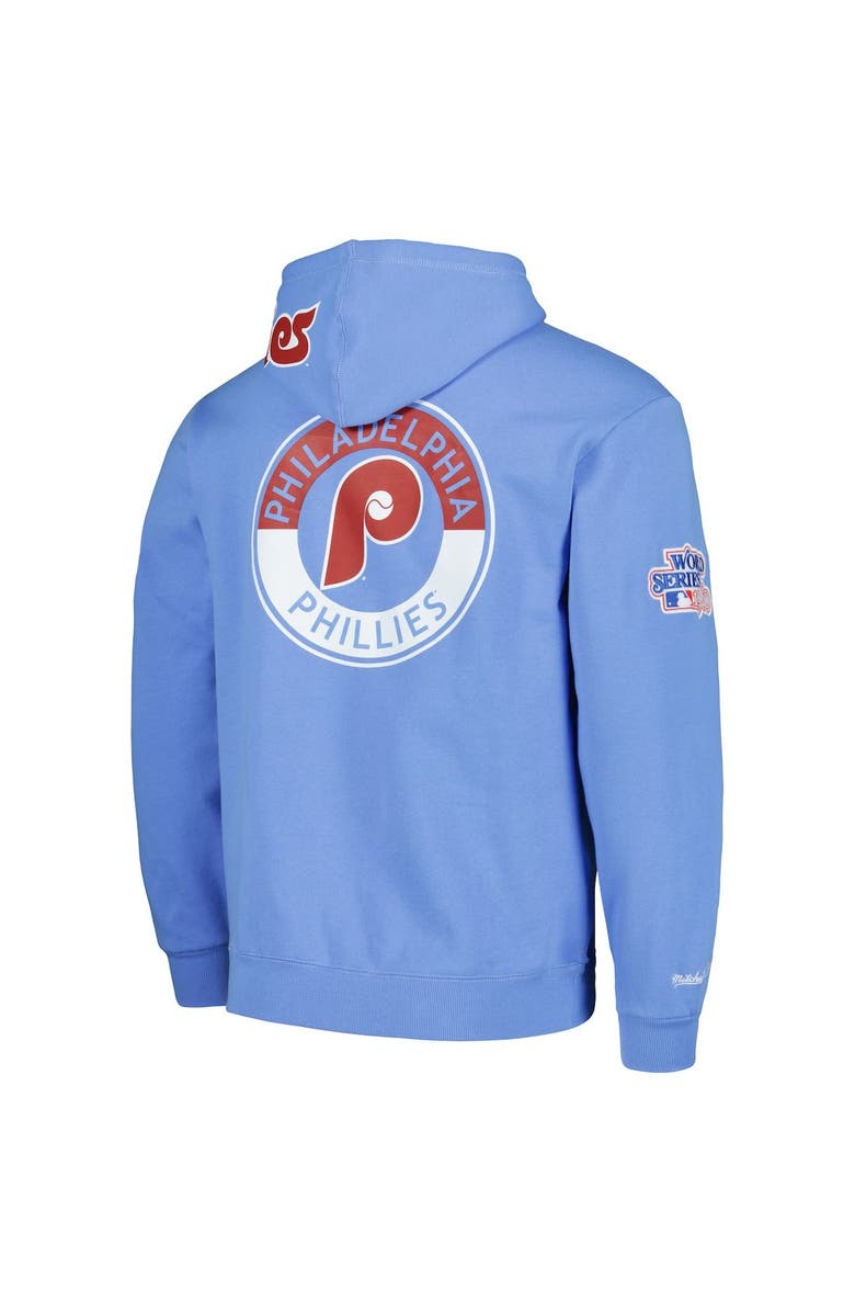 Mitchell & Ness Men's Mitchell & Ness Light Blue Philadelphia Phillies City Collection Pullover Hoodie, Alternate, color, 