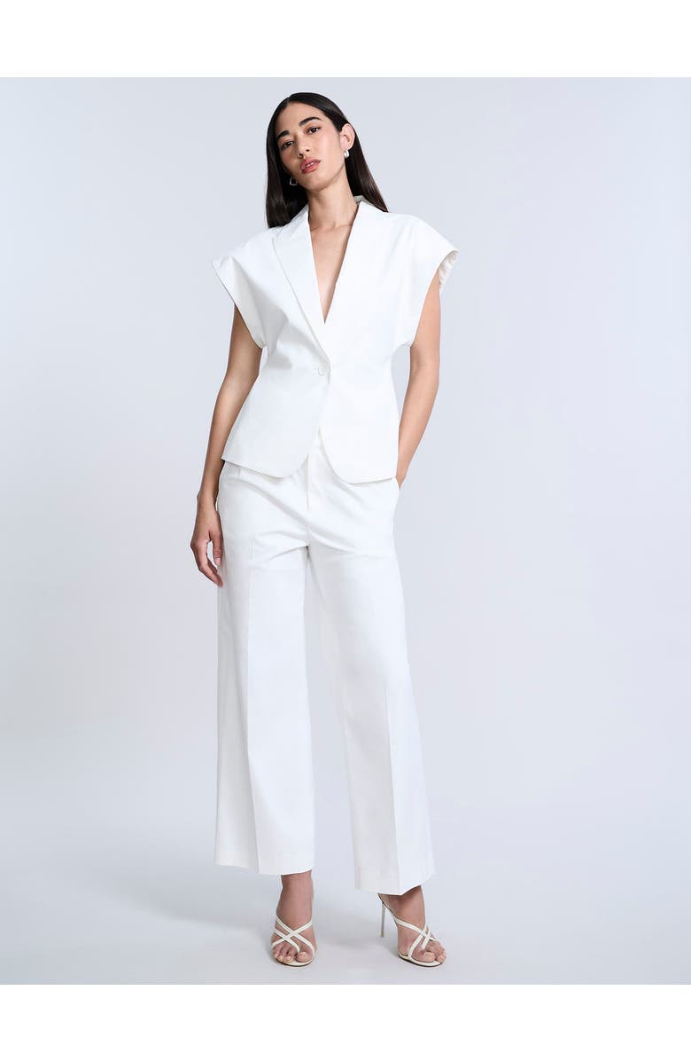 BCBGMAXAZRIA Twill Vest, Alternate, color, Chalk