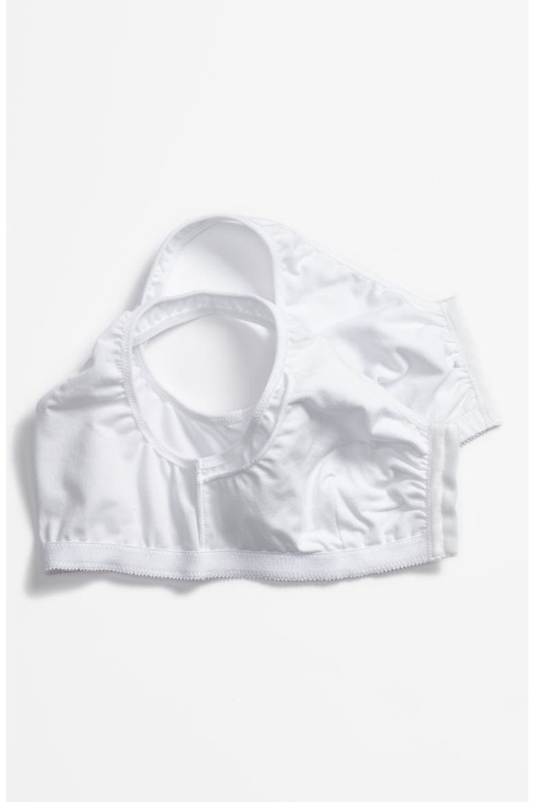 Frances Soft Cup Cotton Leisure Bra, Alternate, color, WHITE