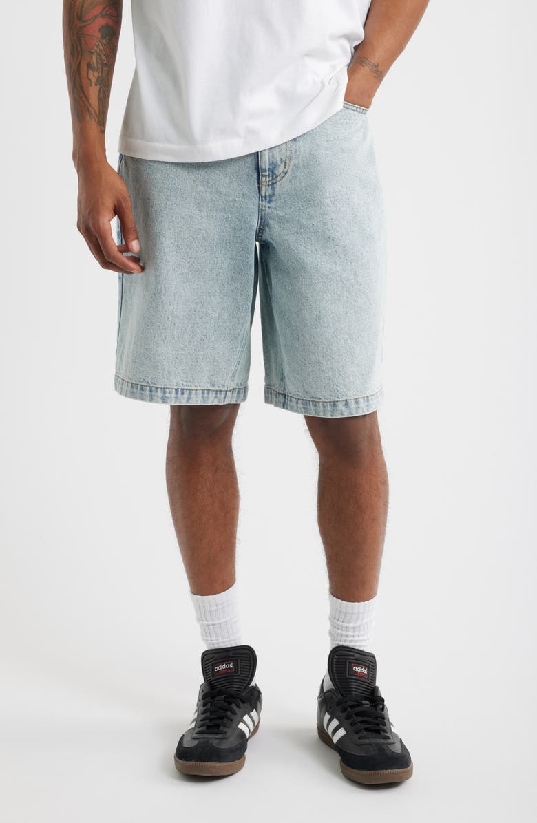 BP. Baggy Denim Shorts, Main, color, Indigo Light