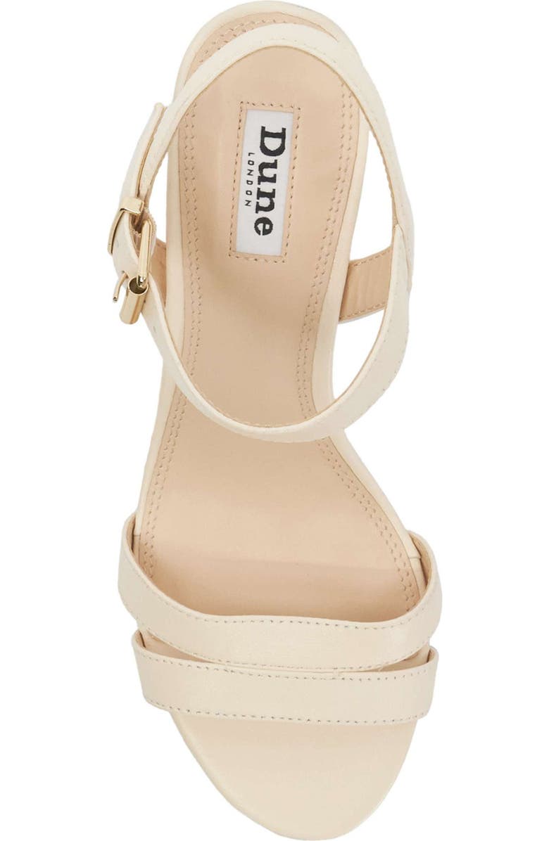 Dune London Merisa Sandal, Alternate, color, Ecru