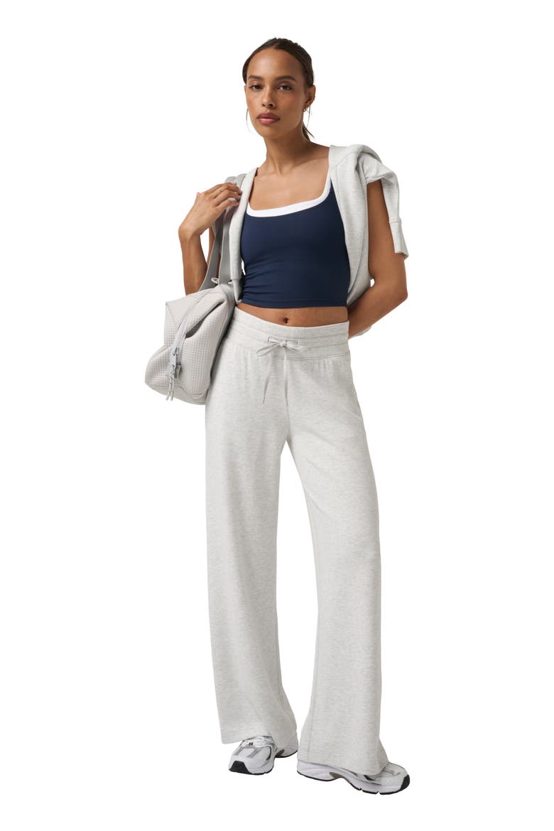 Skyloft Soft Wide Leg Pants, Alternate, color, HEATHER LIGHT GREY