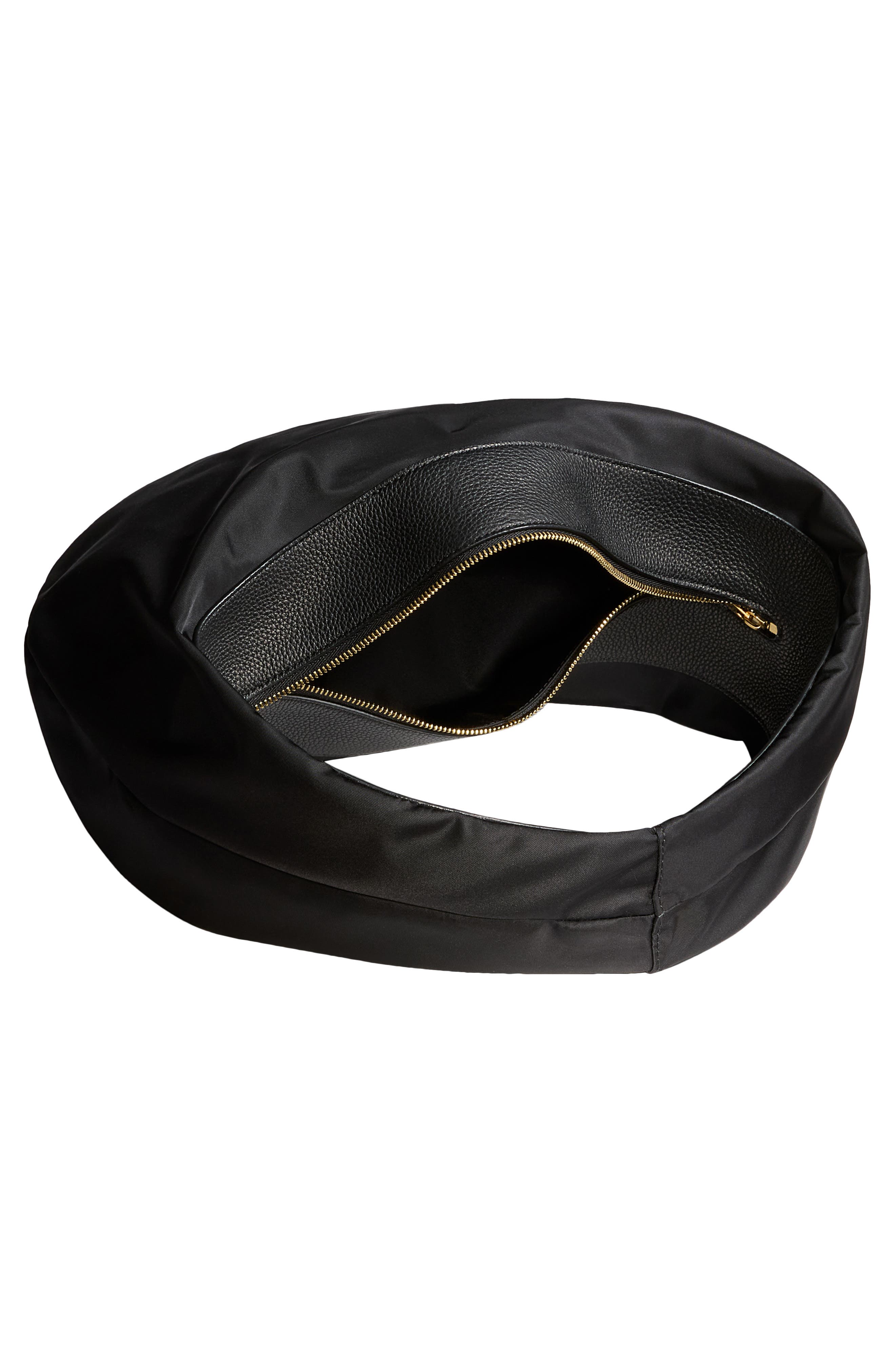 Khaite Medium Olivia Sport Hobo Bag, Alternate, color, Black