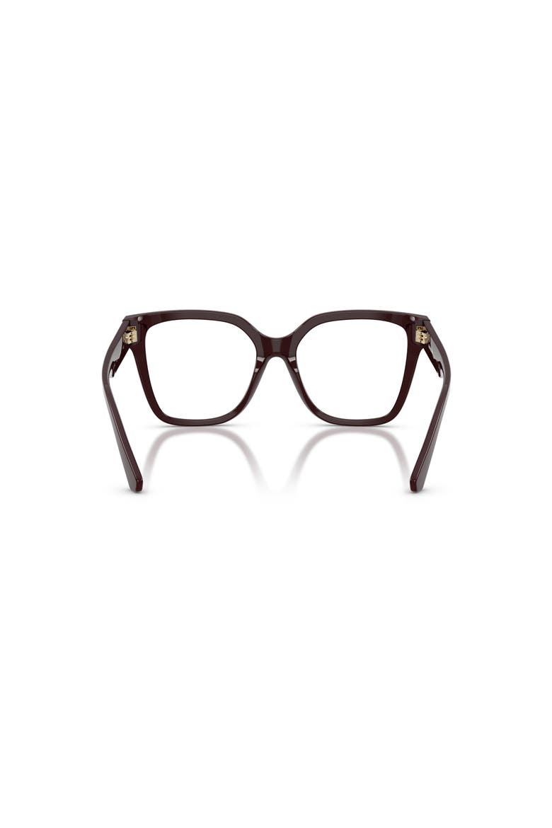 51mm Square optical glasses, Alternate, color, Red